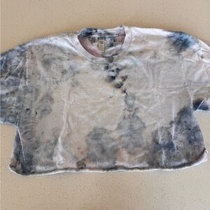 Free people marble tie dye crop t shirt